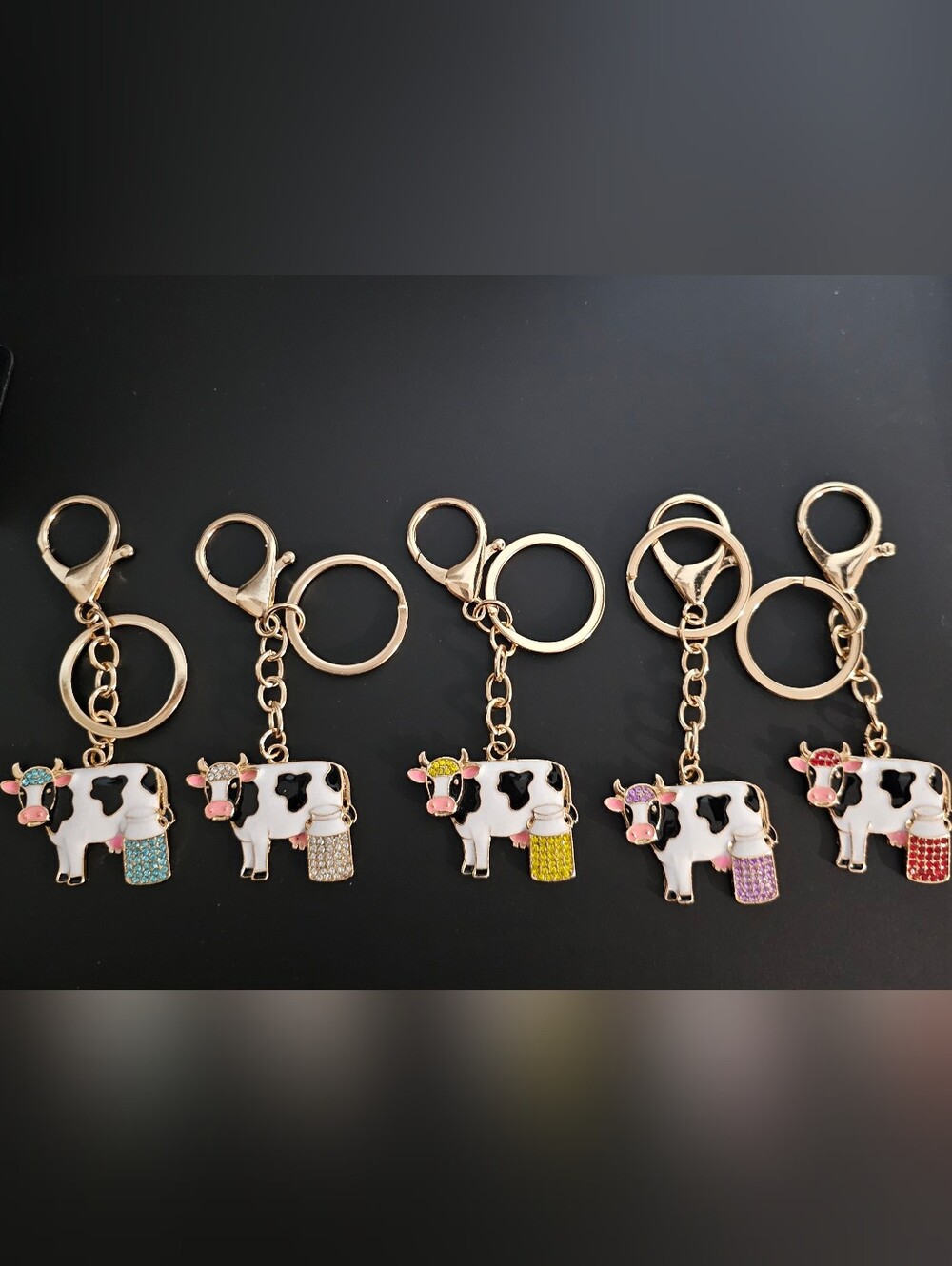 Cow Enamel Keychain Buyer's Choice